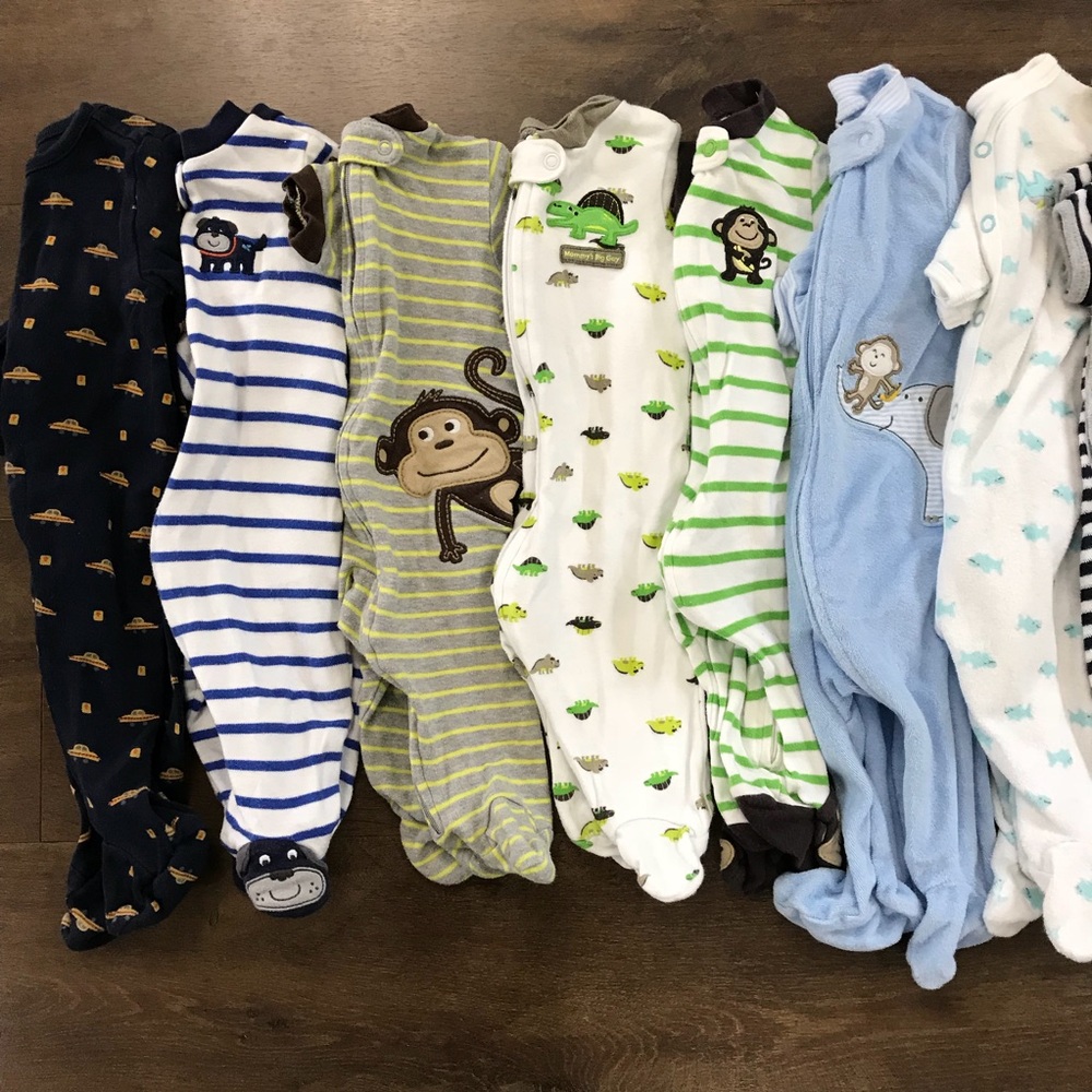 Baby Pajama winter Lot 13 total Carter Gap 3 month - Picture 2 of 3